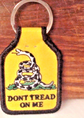 DON'T TREAD ON ME  Embroidered Keychain Key Chain