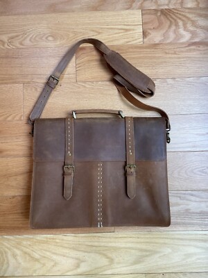 HIDES Canada 17  Leather Briefcase