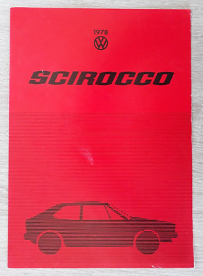 Volkswagen Scirocco 1.6 GLS Prospekt 1978