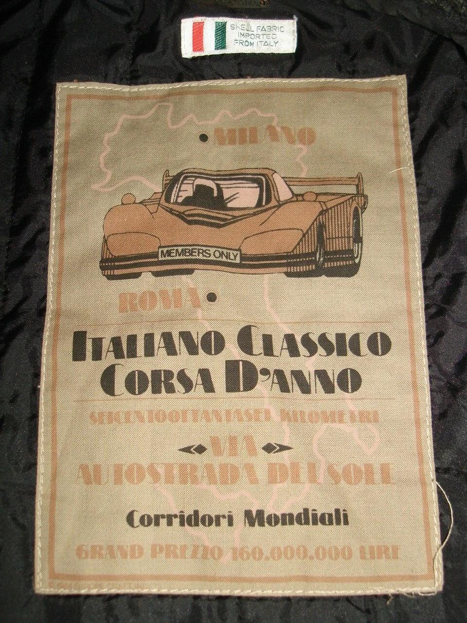 Milano Italiano Classico Corsa D'Anno Grand Prix Members Only Wool Jacket Sz. 40 image 5