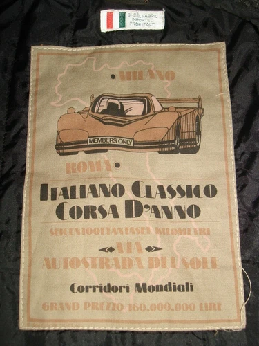 Milano Italiano Classico Corsa D'Anno Grand Prix Members Only Wool Jacket Sz. 40 image 5