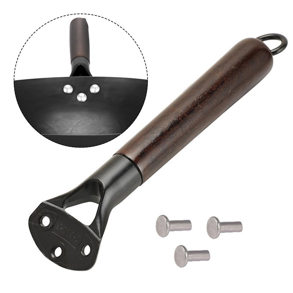 Pan Handle Universal Wooden Handle 255mm*60mm Cookware Handle