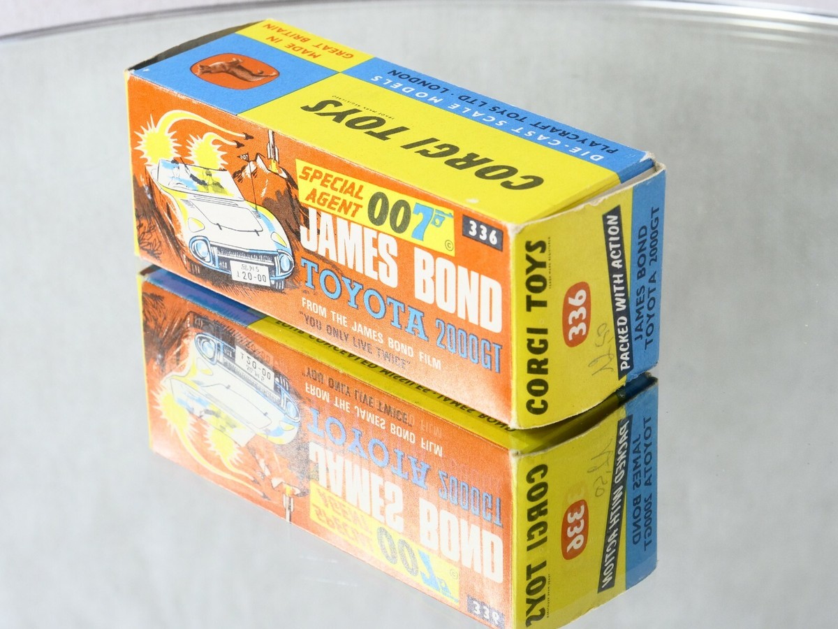 Corgi Ref 336 Toyota 2000GT James Bond Movie Car IN Ovp 1/43