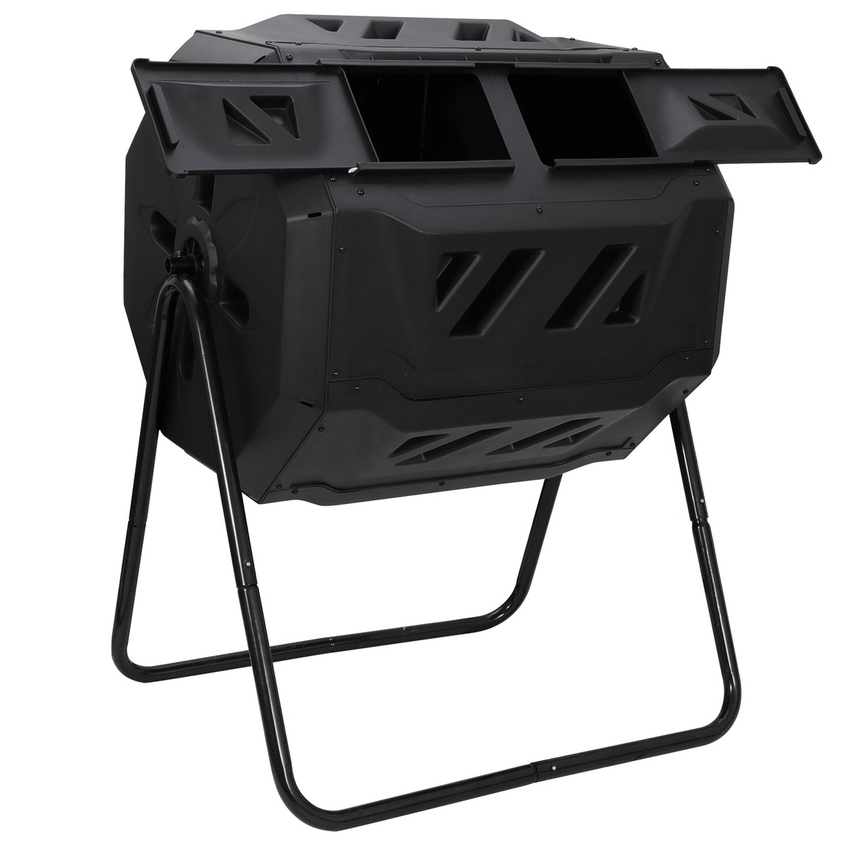 SEGAWE 43 Gallon Large Composting Tumbler – Outdoor Garden Compost Bin With Easy-Access Door