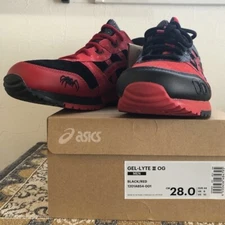 Men 10.0US Asics Gel-Lyte Iii Og Black/Red