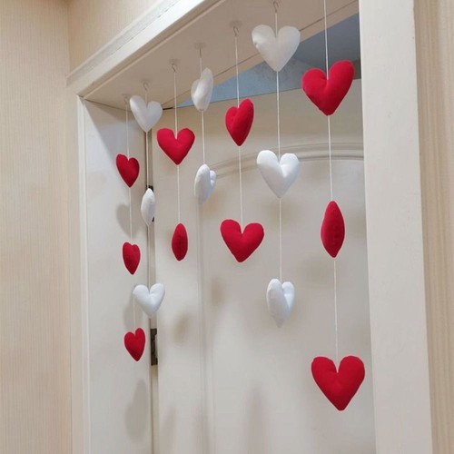 Door Curtain Ornaments Door Hanging Curtain Home Decor Love Hearts Pendant - Picture 16 of 21