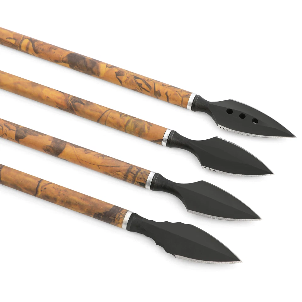 Archery Traditional Arrowheads Screw Points Retro Broadheads Bow Hunting Target - Image 2 of 4