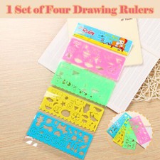 US DIY Drawing Spirograph Magic Pen Ruler Educational Toy Set Children's Day Kid