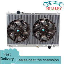 For 2Row LEXUS IS F USE20R 5.0L 8Cyl AT/MT 9/2007-2013 08 Aluminum Radiator+FAN