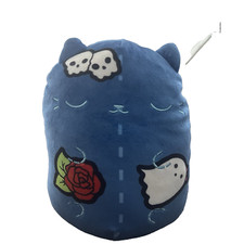 Cats vs Pickles Jumbo Plush Denim Bean Bag Boho 8.5"