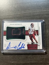 2018 NATIONAL TREASURES COLLEGIATE SIMMIE COBBS JR. #D /5 LOGO RPA AUTOGRAPH B1