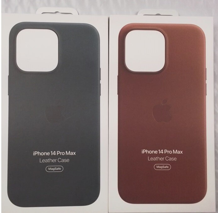 Genuine Official OEM Apple iPhone 14 Pro Max Leather Case Cover W/MagSafe Colors