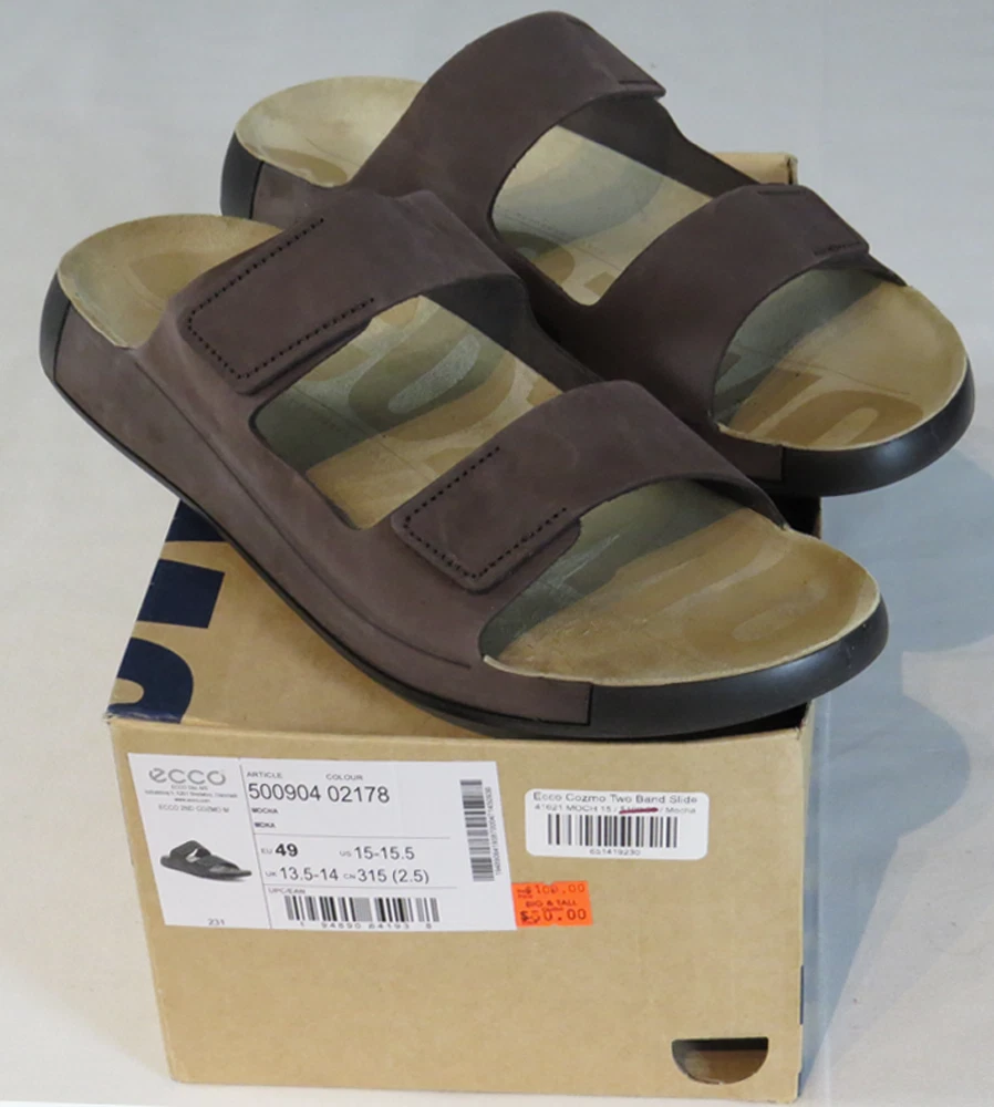 Ecco Cozmo due sandali slide uomo moka taglia 15 15 5