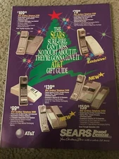 Vintage 1990 SEARS CATALOG 4PG AT&T WORD PROCESSOR 7700 PORTABLE TYPEWRITER 6210