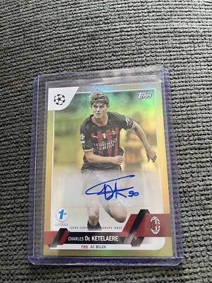 Charles de ketelaere Topps 1st Edition Gold Auto 44/50 CDK Ac