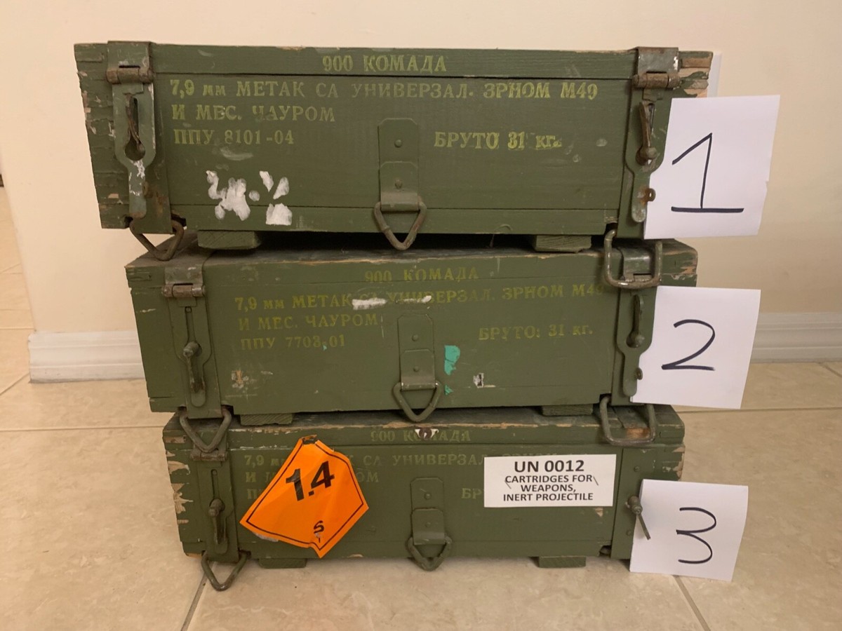 Yugoslavian 8mm wooden ammo crate | eBay