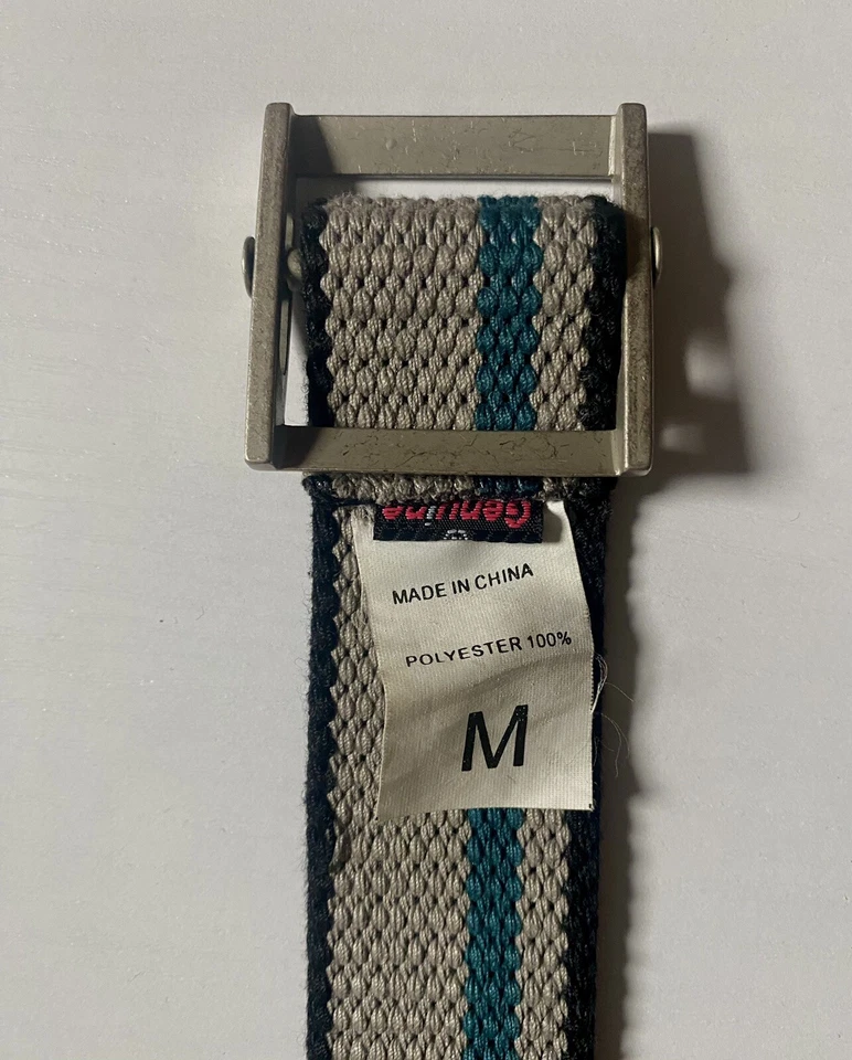 Volcom Belt - Size Medium - Gray and Teal - Vintage - Early 2000’s - Image 3 of 3
