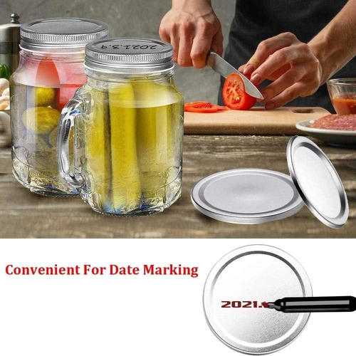 120PCS Mason Jar Lids Regular 70mm for Canning Wide Mouth Canning Lids US - Picture 4 of 7