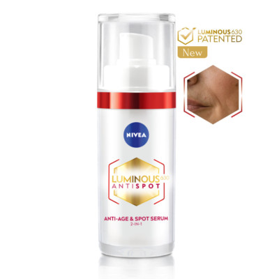 NIVEA Anti-Age Wrinkles Luminous630 Serum 2 in 1 Hyaluronic Acid Dark Spots 30ml