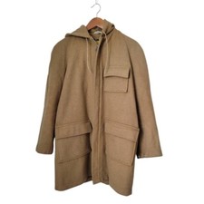 Vintage Hooded Wool Zip Out Liner Niagra Coat Wool Tan S