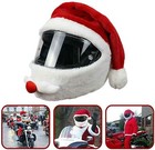 ON SALE!! Christmas Santa Claus Costume Velvet Motorcycle Helmet Cover Hat Cap