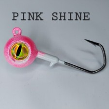 Big Eye Ball Jigs, 3pk , Fluke, Flounder, Striper, Rattle, Gulp jigs, Bluefish