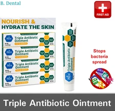 First Aid Triple Antibiotic Ointment 1oz - 4 oz Preventative Ointment with Zinc