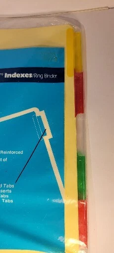 Ring Book Indexes - Color and Clear Tabs - Image 2 of 4
