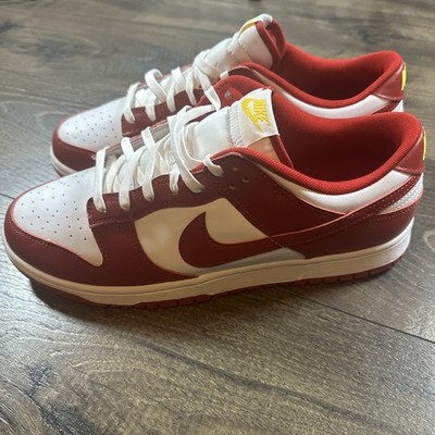 Nike Dunk Low Retro USC Gym Red University Gold Cardinal (Men's) Size 12.5 New