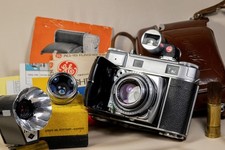  MINT Kodak Retina III c, 35/80mm Rangefinder, 50mm f/2  35mm f/5.6  Flash