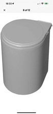 Emuca - Waste bin for cabinet door, recycling bin, 13 L bin with automatic openi