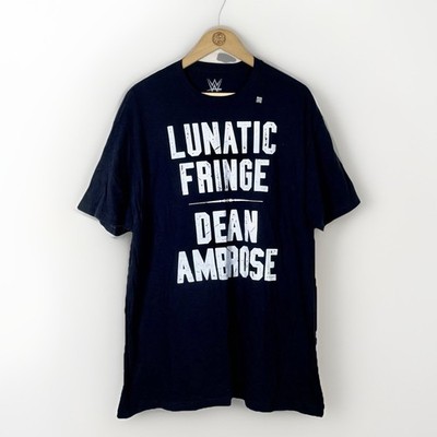 WWE Official Tshirt Herren Schwarz Größe 2XL XXL Lunatic Fransen Dean Ambrose