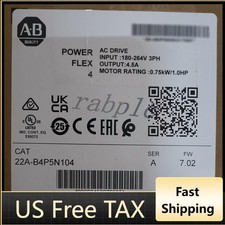 Allen-Bradley 22A-B4P5N104 Sealed PowerFlex 4 240V 3P 1HP AC Drive US Free Tax