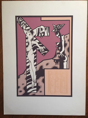 Silkscreen print by Hector Regis, 1994 - Club de Grabado de Montevideo, Uruguay.