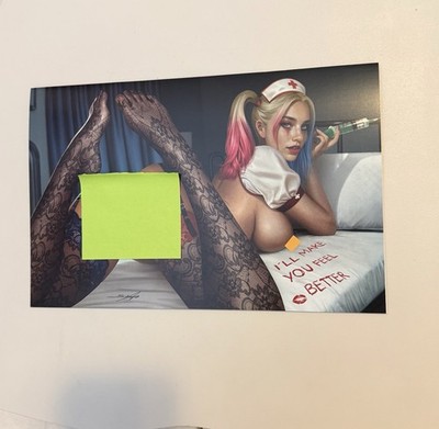 Cool Comics Gallery Full X Stocking Nurse Harley Q Sydney Augusto NM/Mint Ltd 50