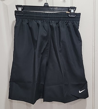 NEW NIKE DRI-FIT Black XL Boys Flat Front Stretch Waist Athletic Running Shorts