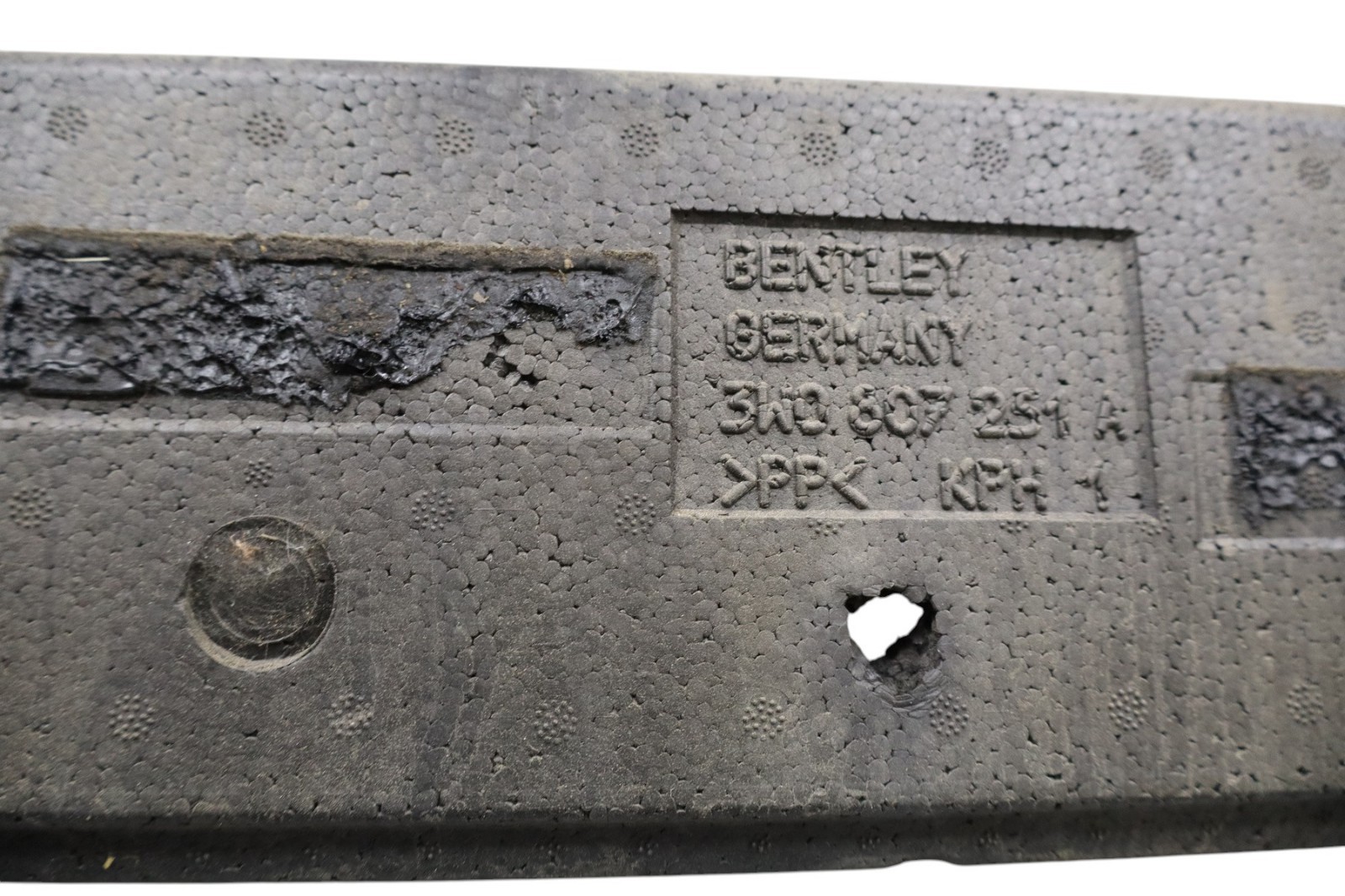 03-12 Bentley Continental GT GTC Rear Bumper Reinforcement Foam Absorber Oem