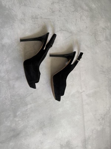 Women The Seller Heels Black Suede 38