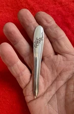 Artisan Single Prong Divot Tool - Silver Plate- Golf - Free Shipping