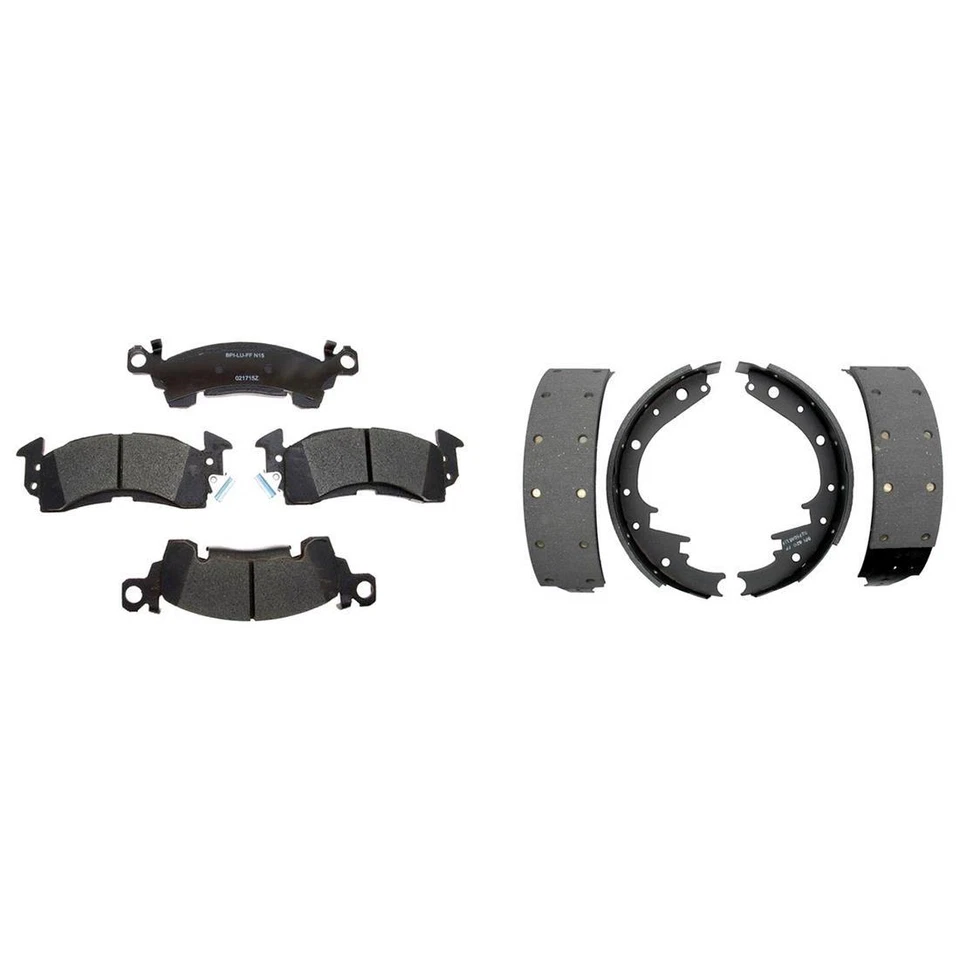 Kit pastillas de freno y zapatas de freno delanteras traseras de cerámica para 1976-1978 GMC G15 Foto 4 de 4