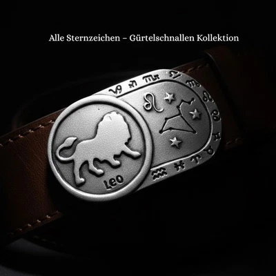 Sternzeichen Gürtelschnallen Kollektion – Astrologie Symbolik Metall Schließe - Bild 1 von 4
