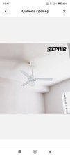 ZEPHIR ZFS8093 VENTILATORE DA SOFFITTO 3 PALE Ø 90 CON COMANDI A MURO E LUCE