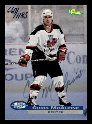 Chris McAlpine Albany River Rats 1995 Images Classic #'d 260/1185 SIGNED w/COA