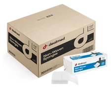 Dealmed Non-Woven Gauze Sponges 3" x 3" (4,000 Count) 4-Ply All-Purpose