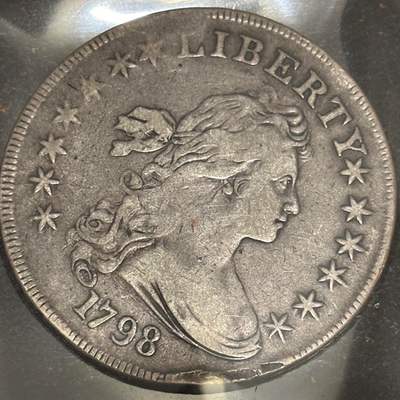 #ad 1798 Draped Bust Dollar Large Eagle G VG Details $70.00