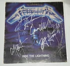 Metallica Vintage 1984 Ride The Lightning Lp By Lars, James ,Cliff,Kirk