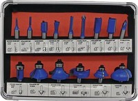 FISCH-TOOLS Hm-OberfräSerkassette 973CT15A Set 15 Tlg. Schaft-Ø 8Mm
