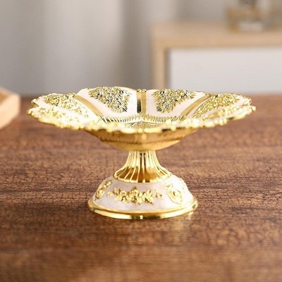 Obstschale mit Fuß Obstplatte elegant Snack Nuss Tablett Dessertständer