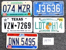 Bulk License Plates 5 Pack Lot #1973 ShopLicensePlates