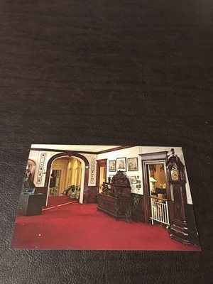 UNPOSTED POSTCARD - RECEPTION HALL - ROOSEVELT HOUSE - HYDE PARK - NEW YORK